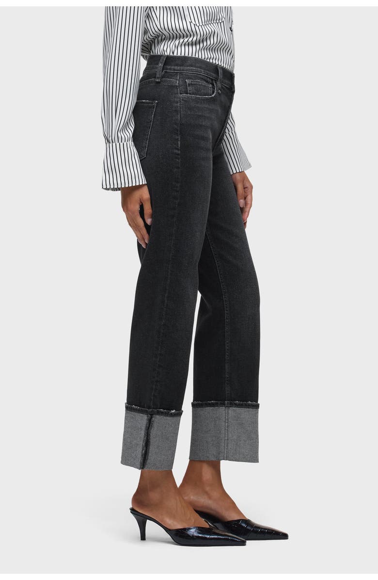 Hudson Jeans Remi High-Rise Ankle W/ Wide Cuff, Alternate, color, Washed Black