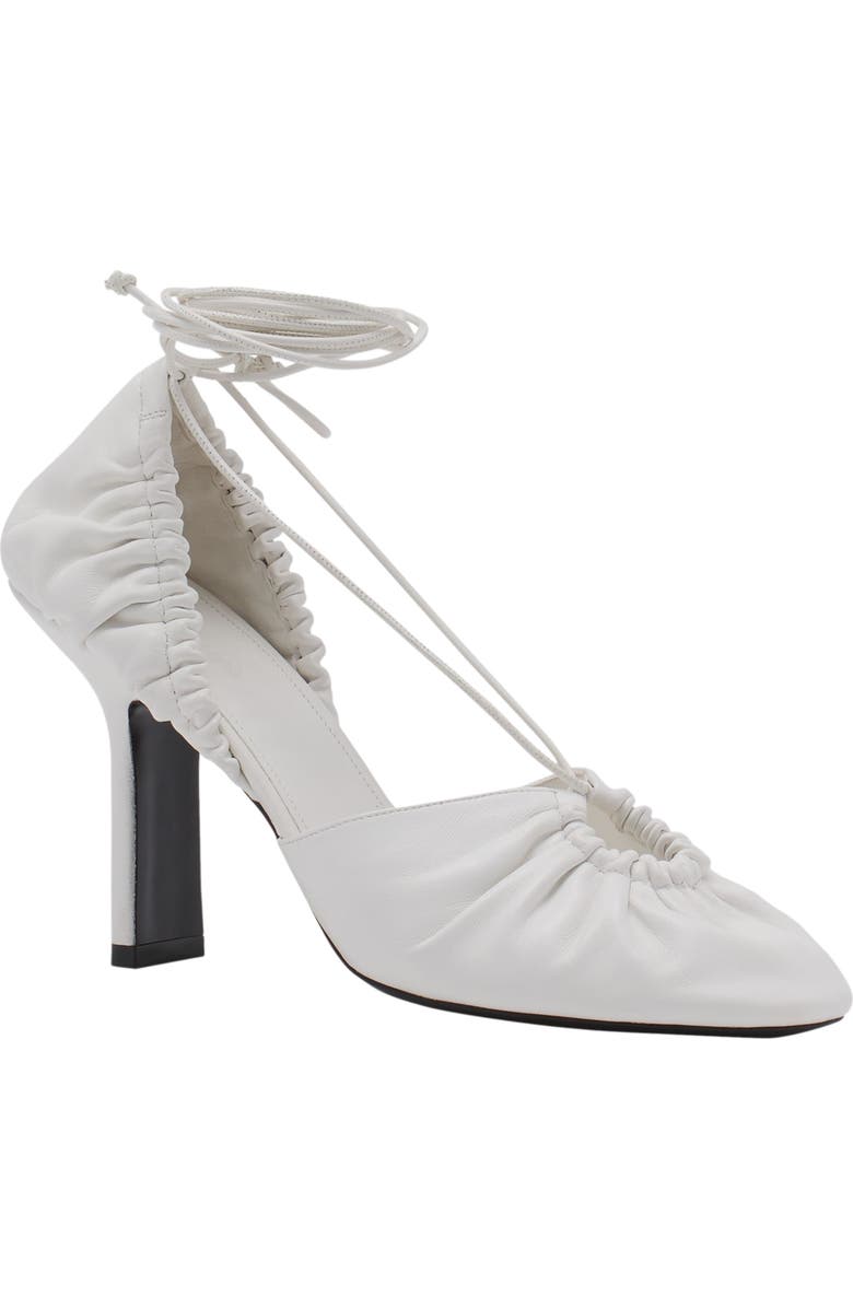 Lanvin Mesure Lace-Up Leather Pumps, Alternate, color,