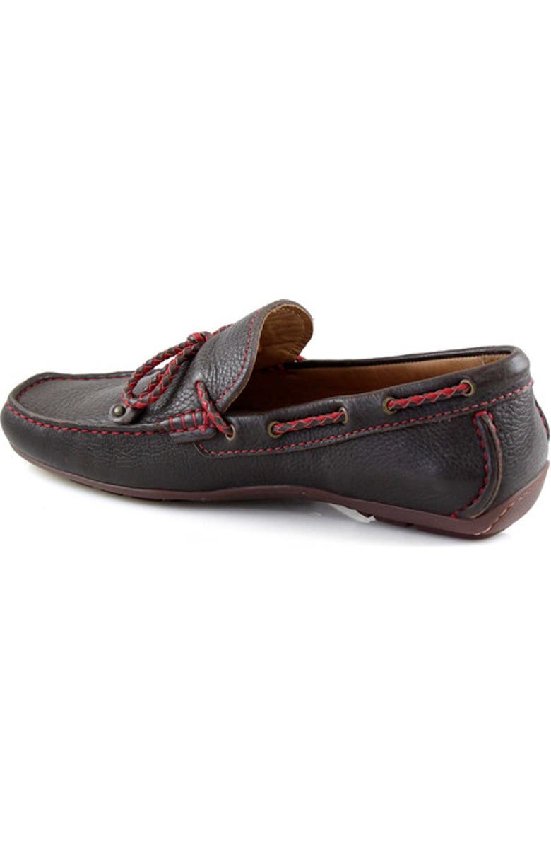 Marc Joseph New York Cypress Hill Leather Braided Tie Bow Driver Loafer, Alternate, color,