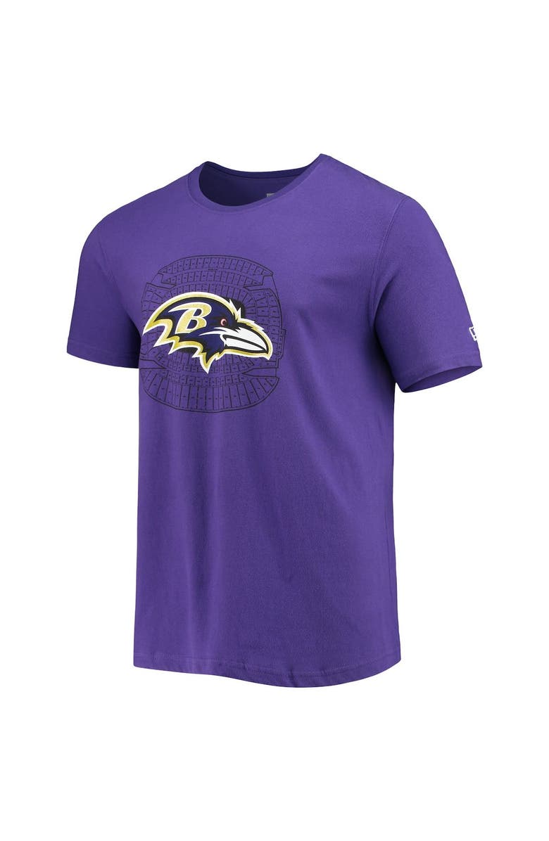 New Era Men's New Era Purple Baltimore Ravens Stadium T-Shirt, Alternate, color, 