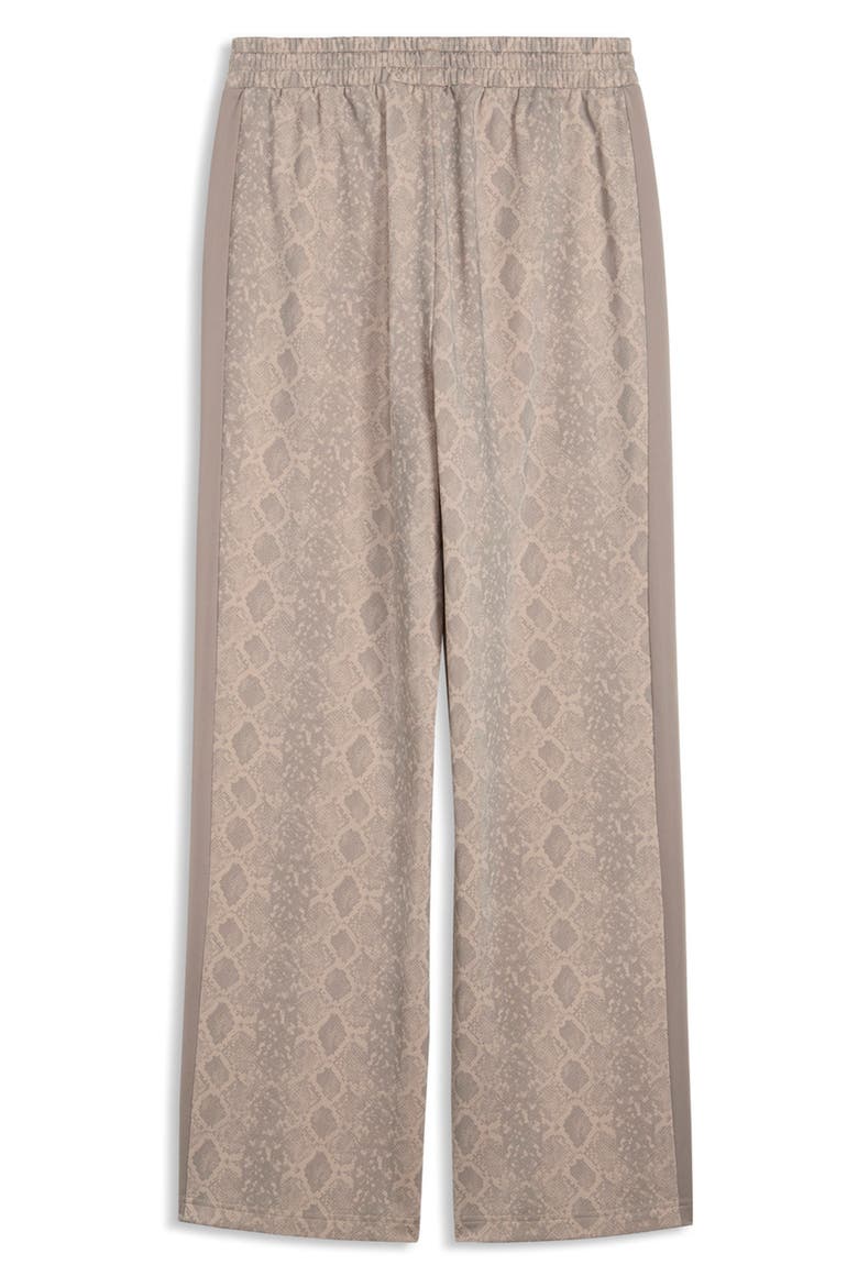 T7 Snake Print Track Pants, Alternate, color, BEIGE