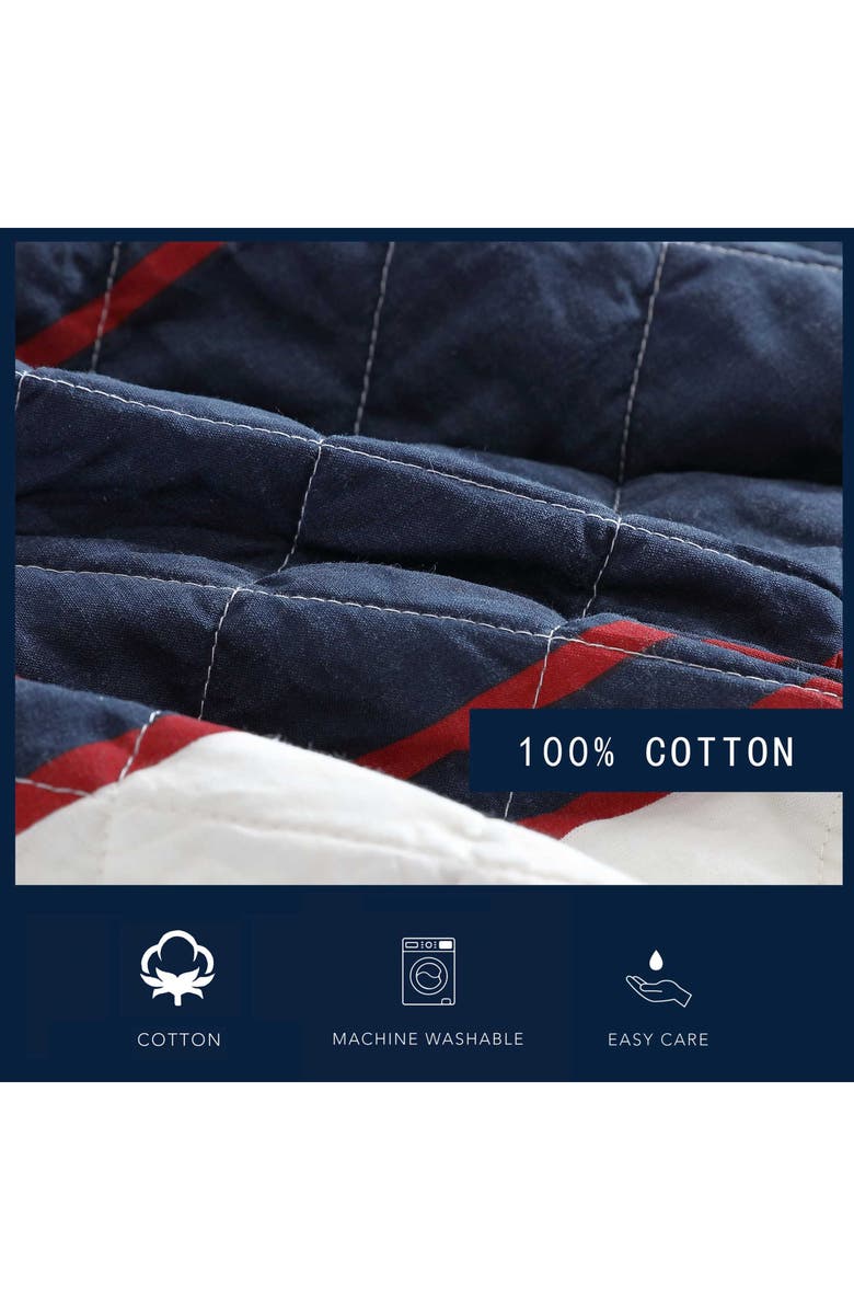 Nautica Wesley Quilt & Sham Set, Alternate, color, Navy