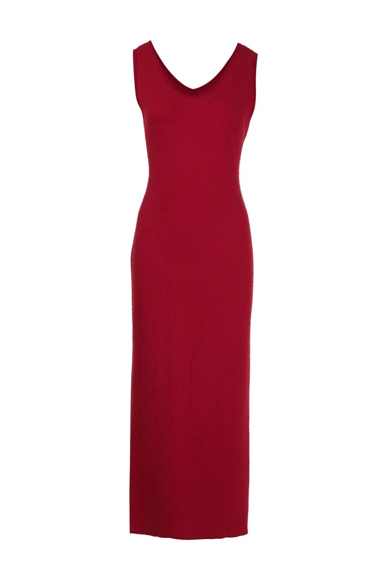Mix Berries Knit Fluffy Dress, Main, color, Red