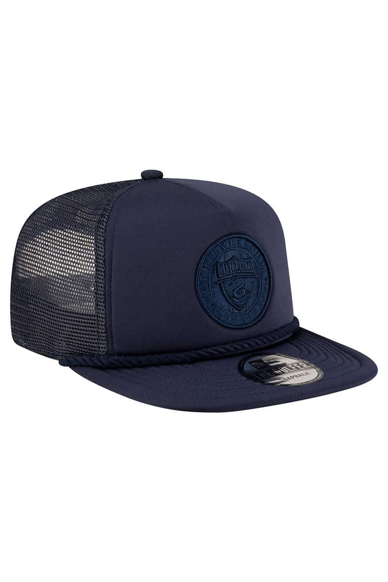 Men's New Era Navy Philadelphia Union Tone Golfer Snapback Hat, Alternate, color, Navy