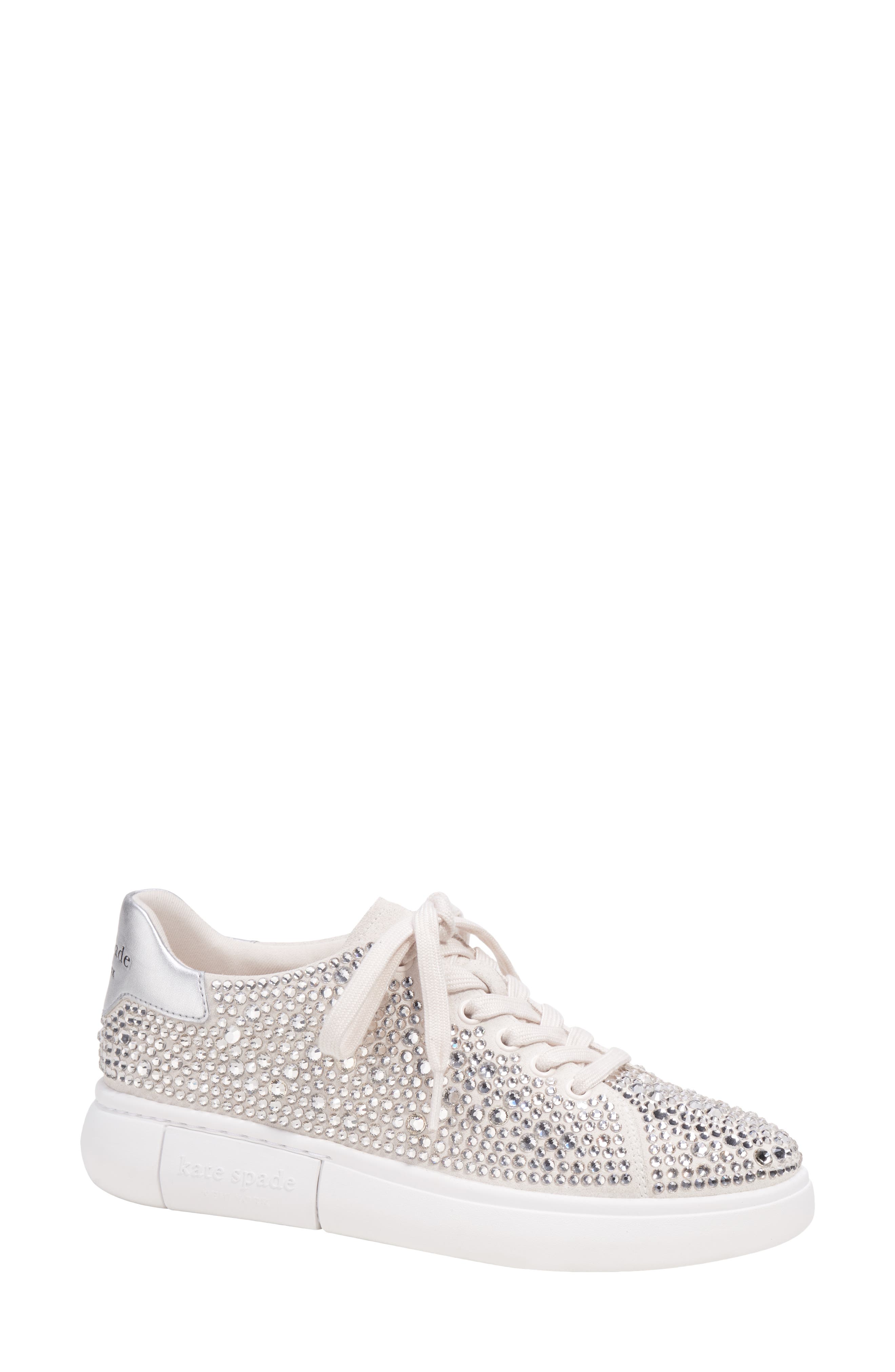 Kate Spade New York lift crystal sneaker, Main, color, 