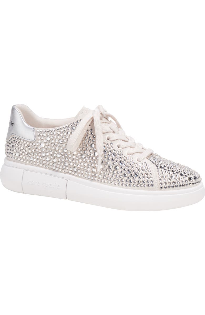 Kate Spade New York lift crystal sneaker, Main, color,