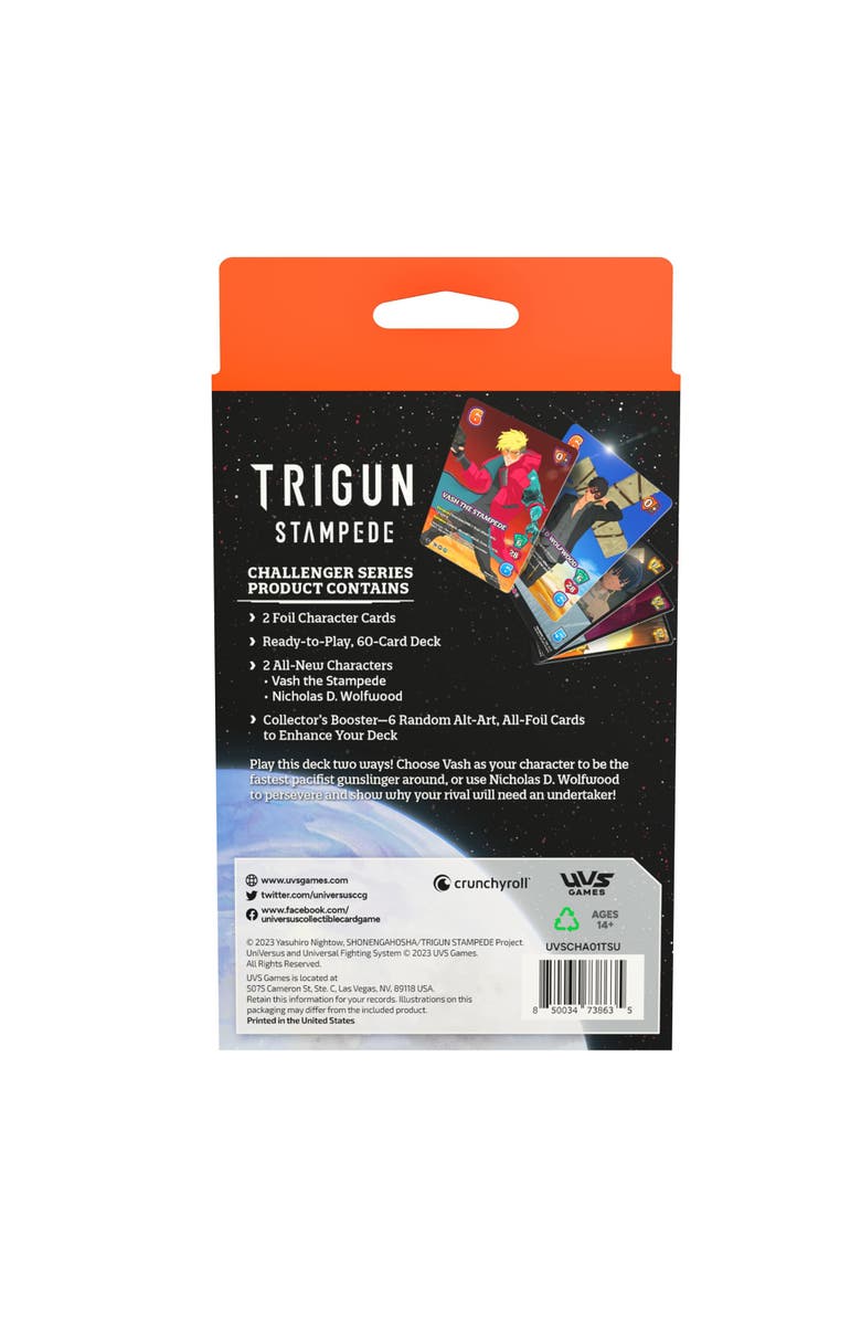 UniVersus Uvs Games Universus Challenger Series Trigun Stampede, Alternate, color, Multicolored