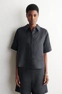 COS Oversized Short-Sleeved Linen Shirt