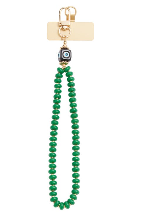 Evil Eye Beaded Phone Wrist Strap