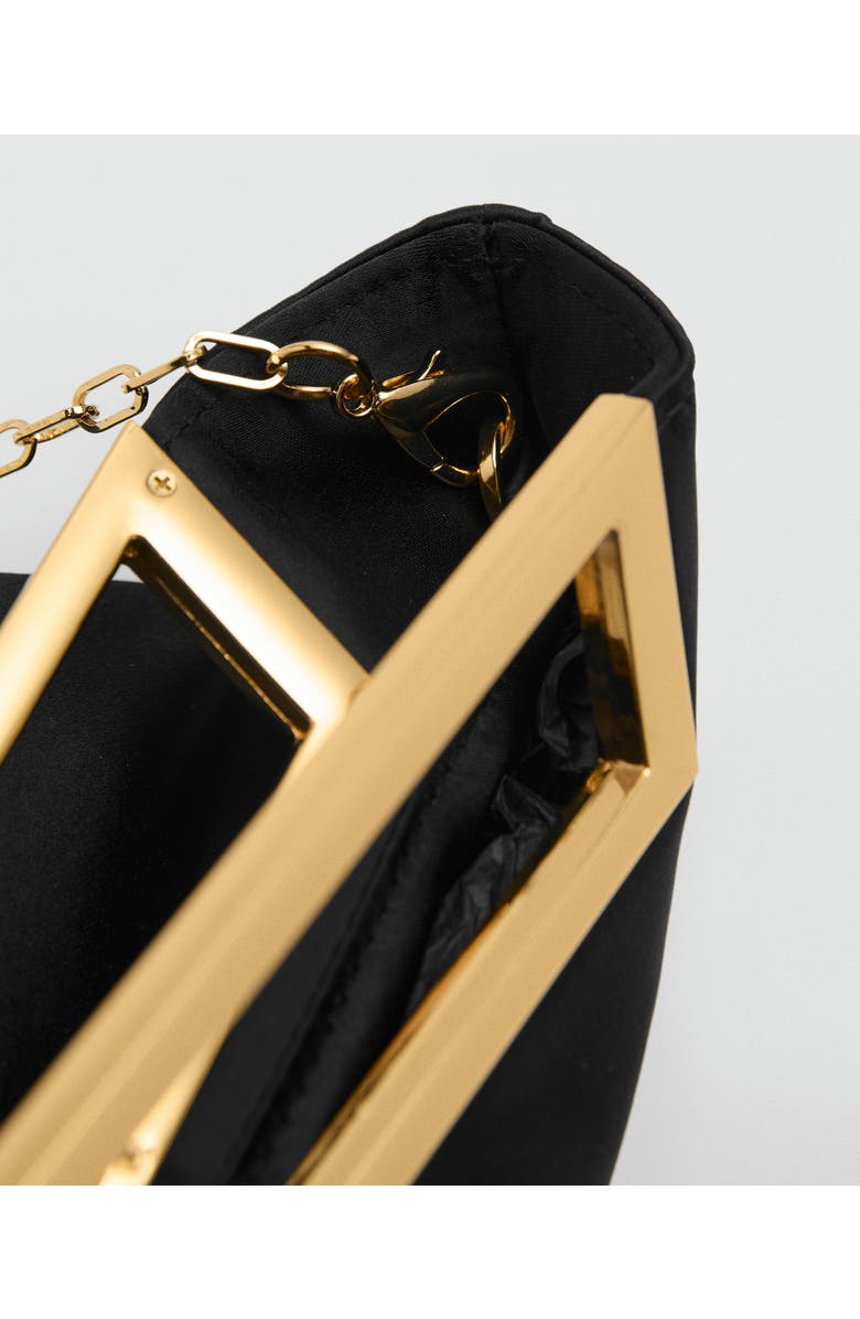 MANGO Convertible Chain Strap Shoulder Bag, Alternate, color, Black