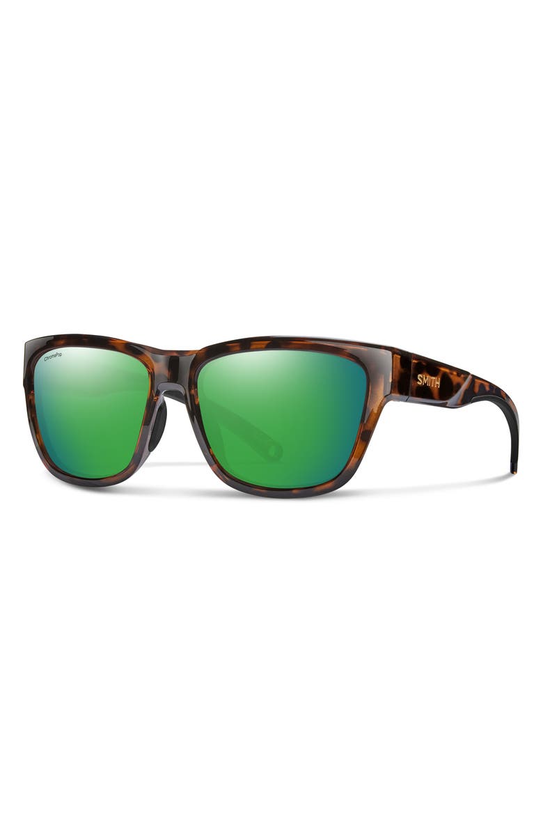 Smith 56mm Joya ChromaPop<sup>™</sup> Polarized Square Sunglasses, Alternate, color, Sky Tortoise / Green