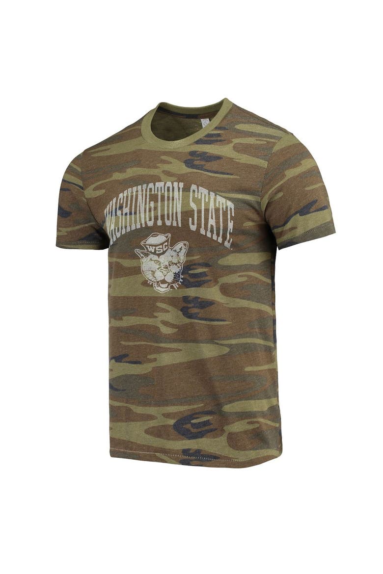 Men's Alternative Apparel Camo Washington State Cougars Arch Logo Tri-Blend T-Shirt, Alternate, color, Camo