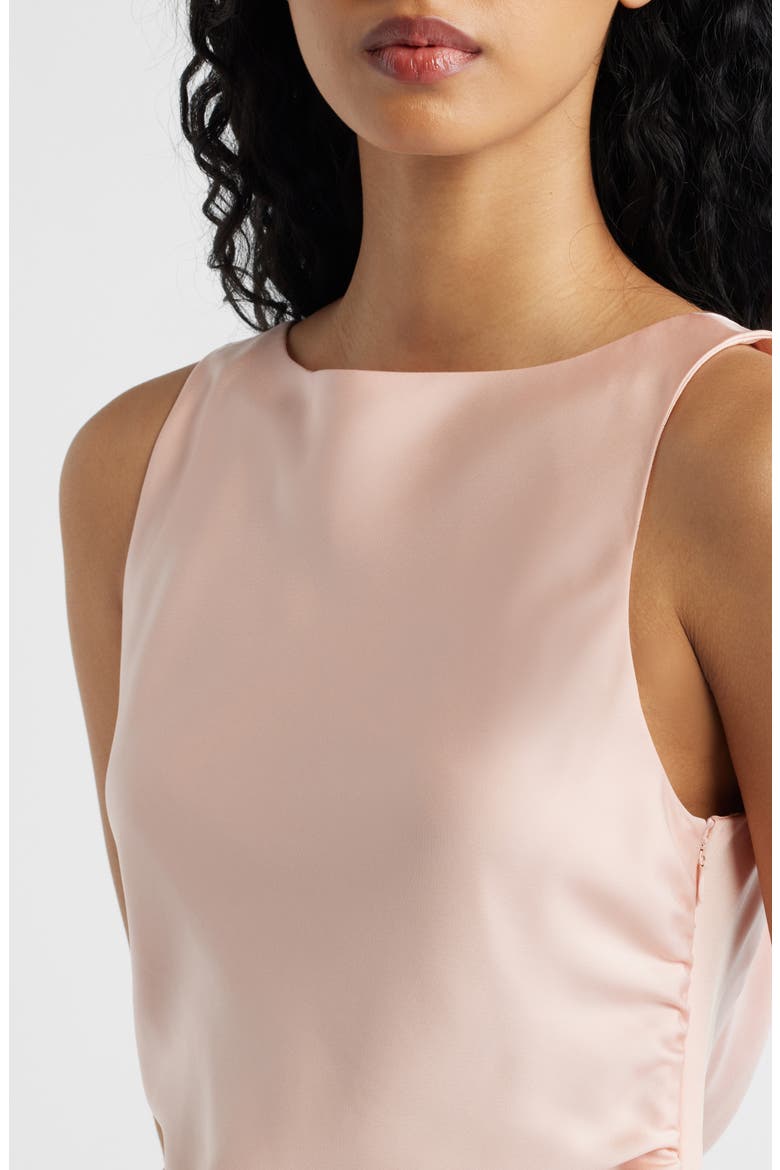 Isadora Open Cowl Back Cocktail Dress, Alternate, color, BLUSH