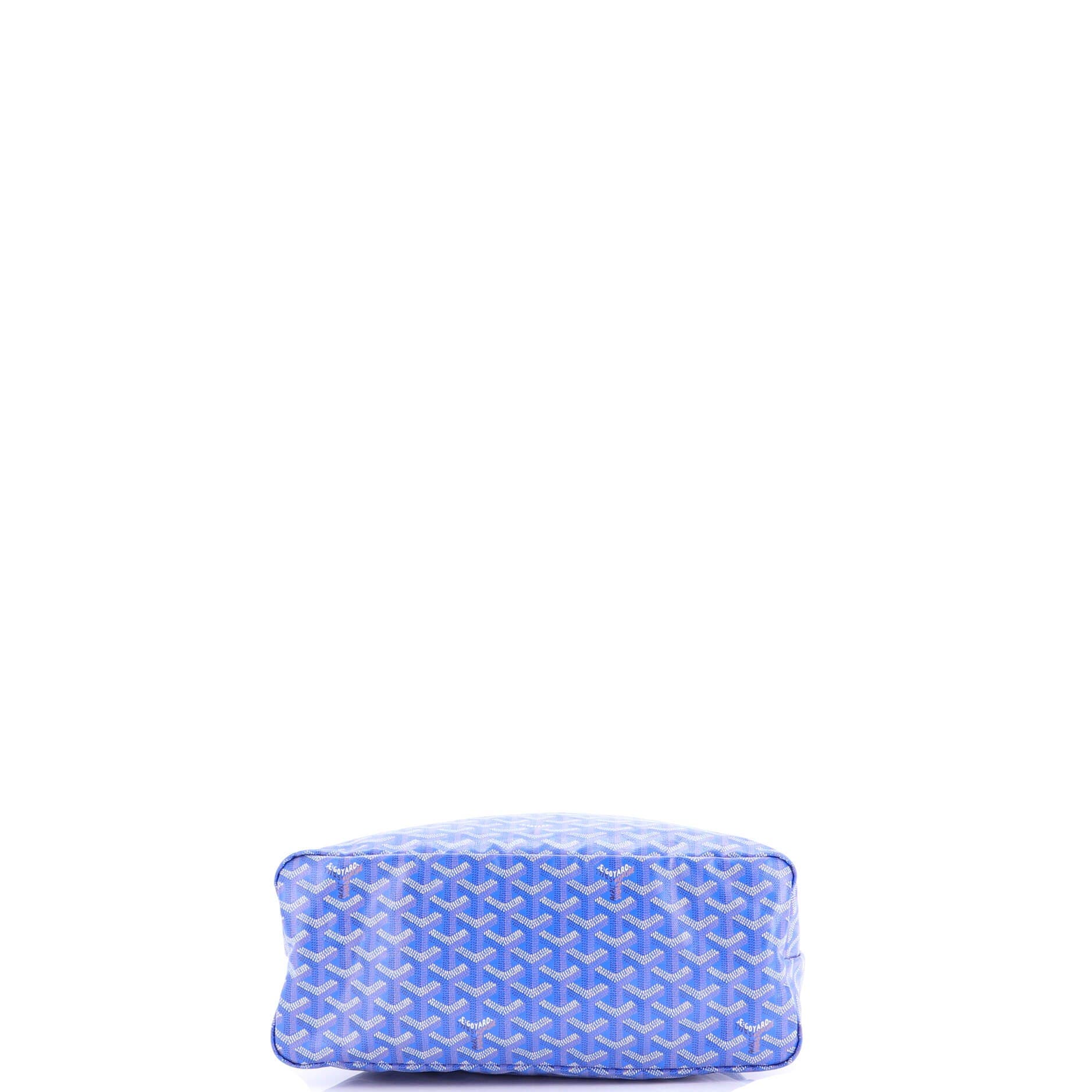 Pre-Owned Goyard Boheme Hobo Coated Canvas, Alternate, color, Blue