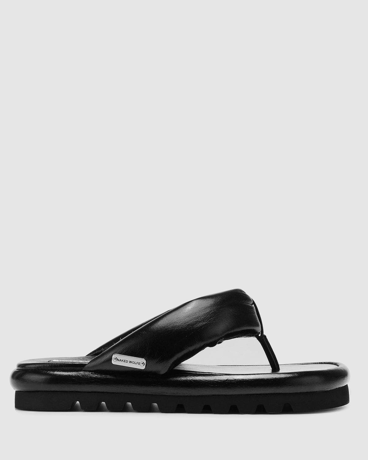 Naked Wolfe Hilary Black Leather, Main, color, Black