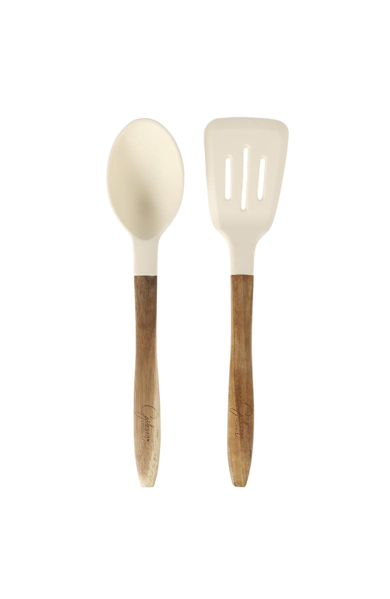 Gibson Home Plaza Cafe 7 Piece Forged Aluminum Cookware Set, Alternate, color, Linen