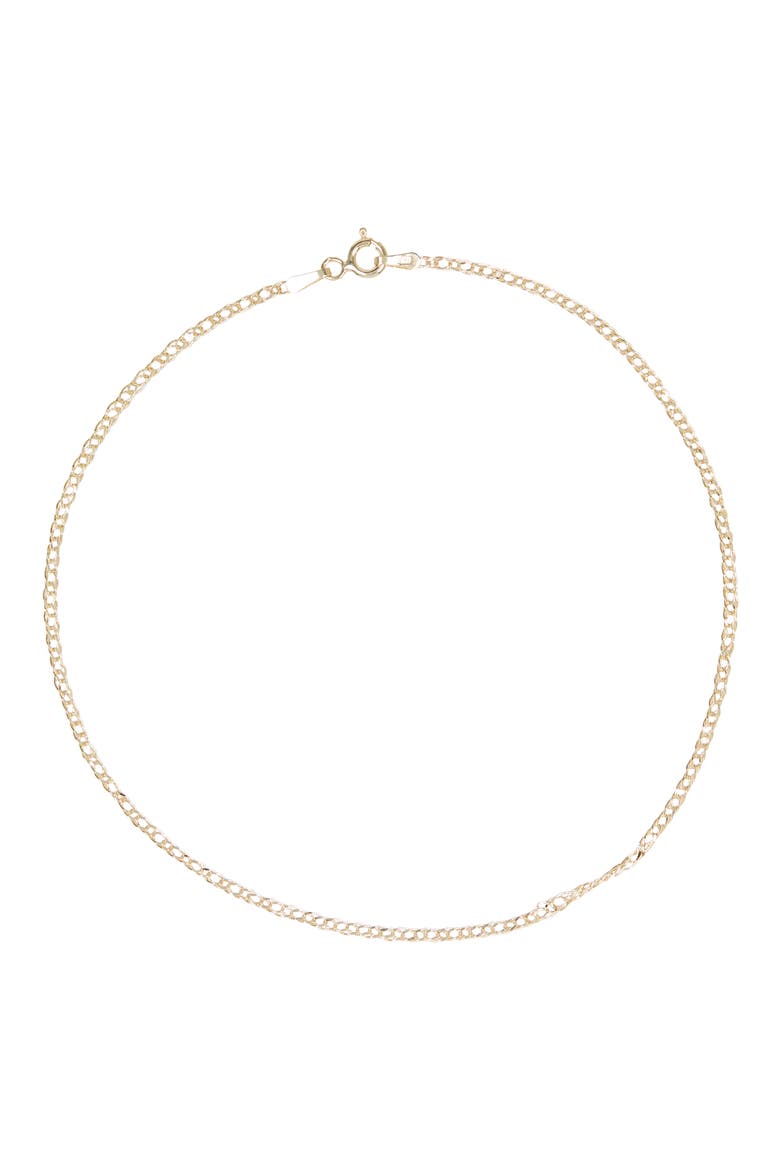 14K Yellow Gold Chain Anklet (Nordstrom Exclusive), Main, color, 14K YELLOW GOLD