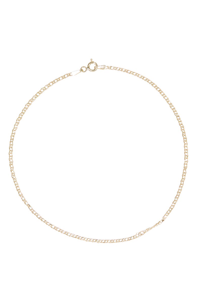 Bony Levy 14K Yellow Gold Chain Anklet, Main, color,
