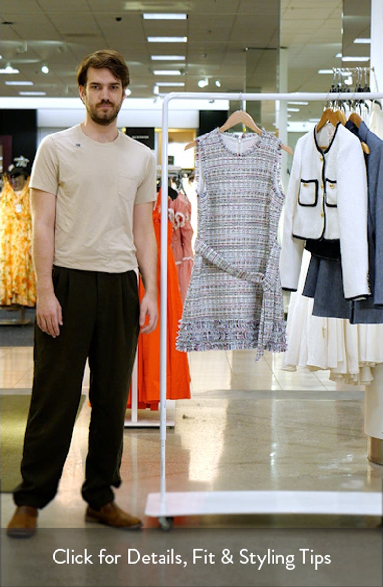 Ashton Belted Tweed Minidress, sales video thumbnail