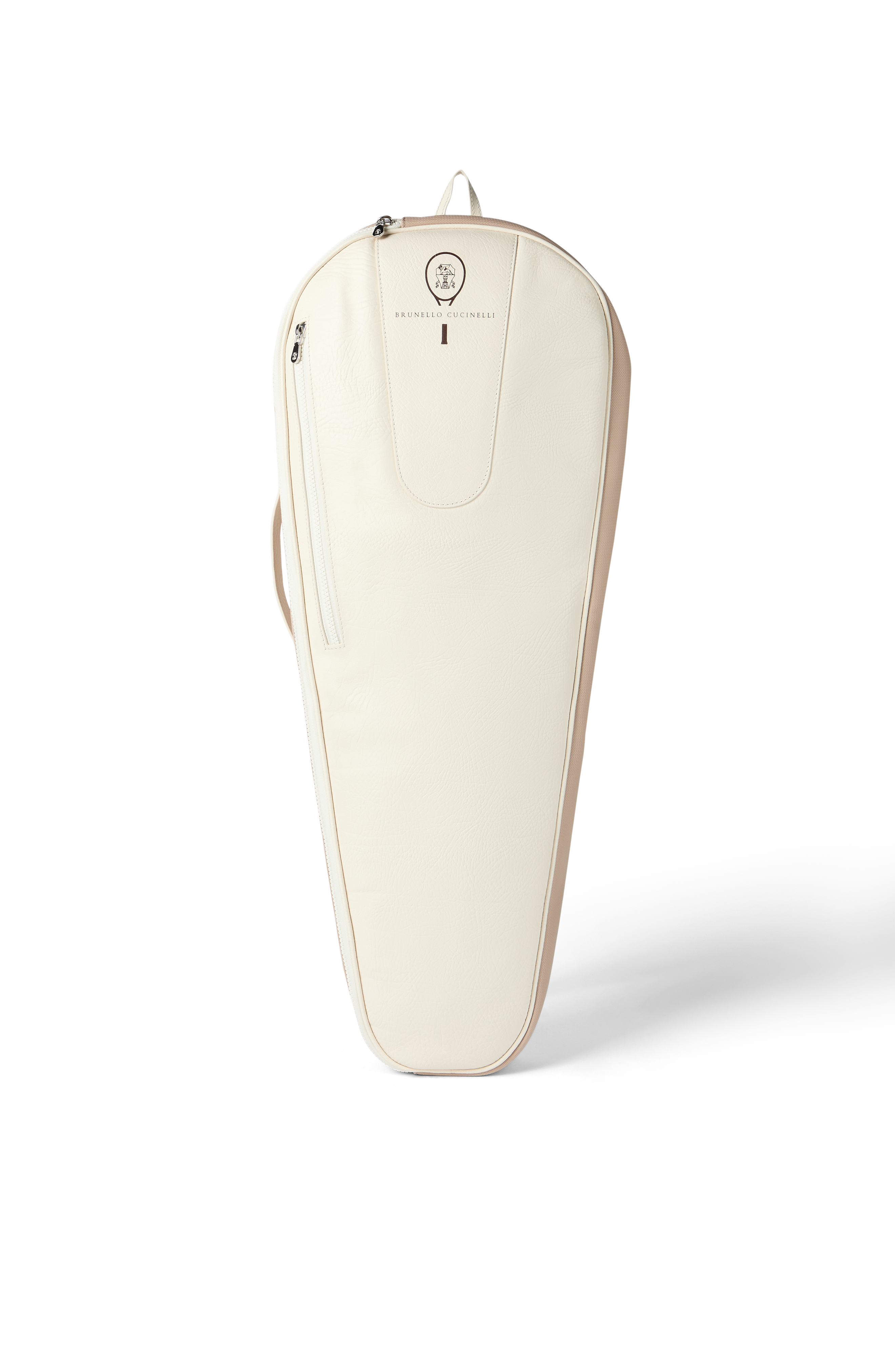 Brunello Cucinelli Tennis racket holder, Main, color, Chalk