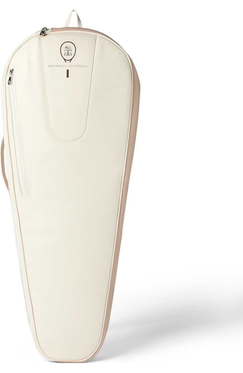 Brunello Cucinelli Tennis racket holder, Main, color, Chalk