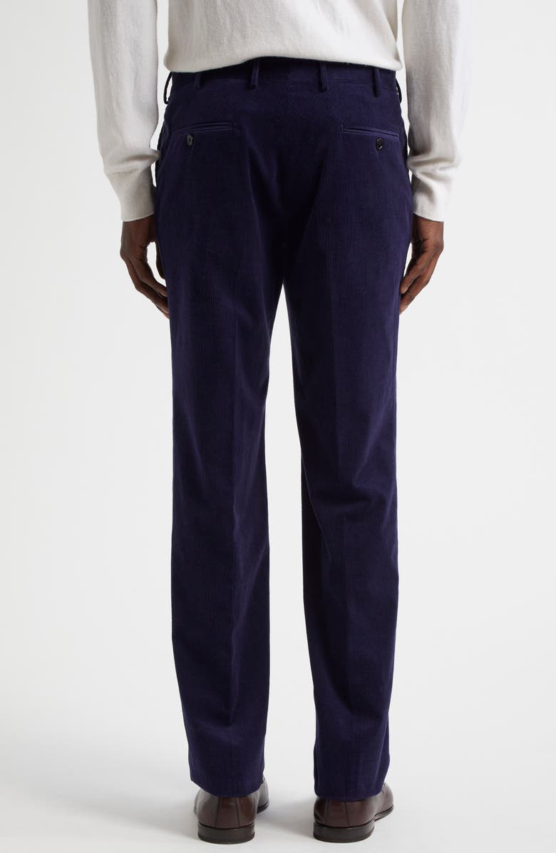 ZEGNA Cashco Corduroy Dress Pants, Alternate, color, Navy