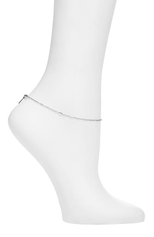 Set & Stones Billie Chain Anklet In Silver