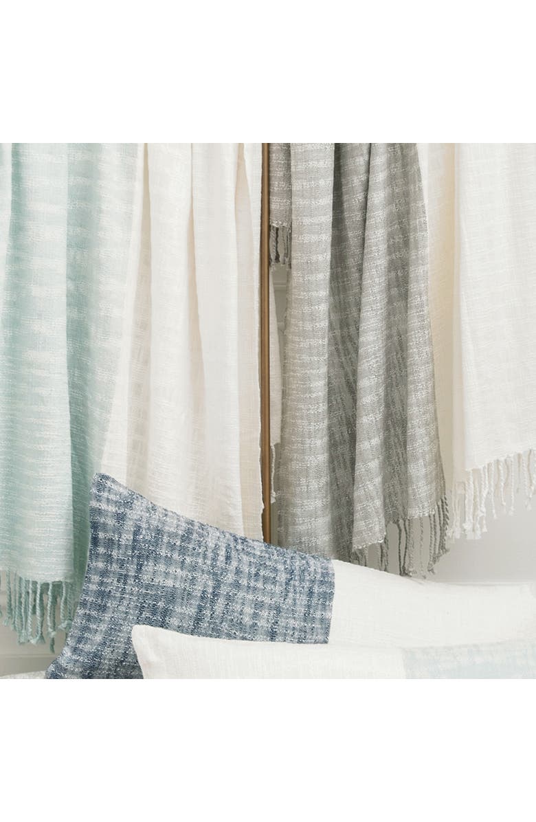 ELISABETH YORK Eva Navy Throw Blanket, Alternate, color, Blue