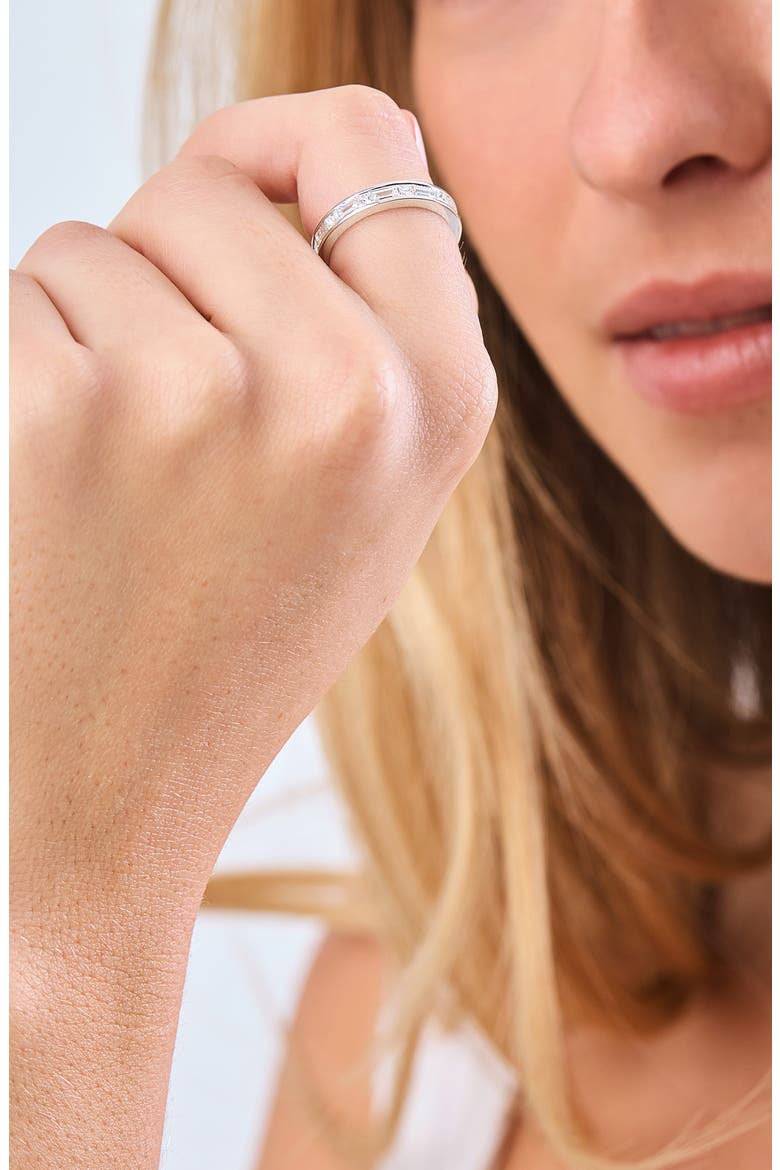 18K Gold Gatsby 3.2mm Natural Diamond Eternity Ring (Online Trunk Show), Alternate, color, 18K WHITE GOLD/ DIAMOND
