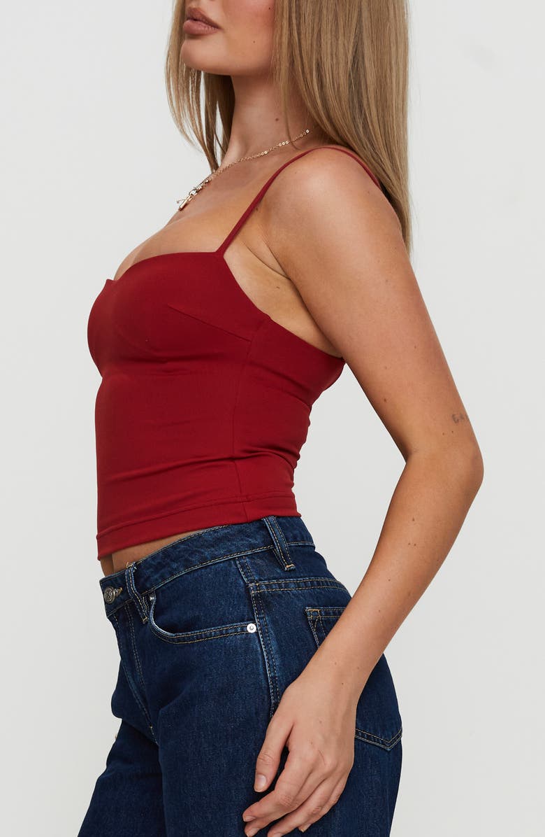 Princess Polly Evanda Camisole, Alternate, color, Burgundy