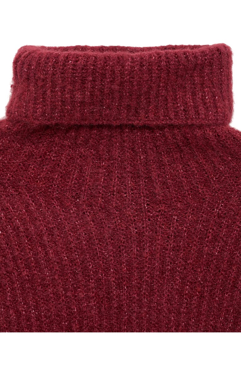 MANGO Rib Turtleneck Sweater, Alternate, color, 