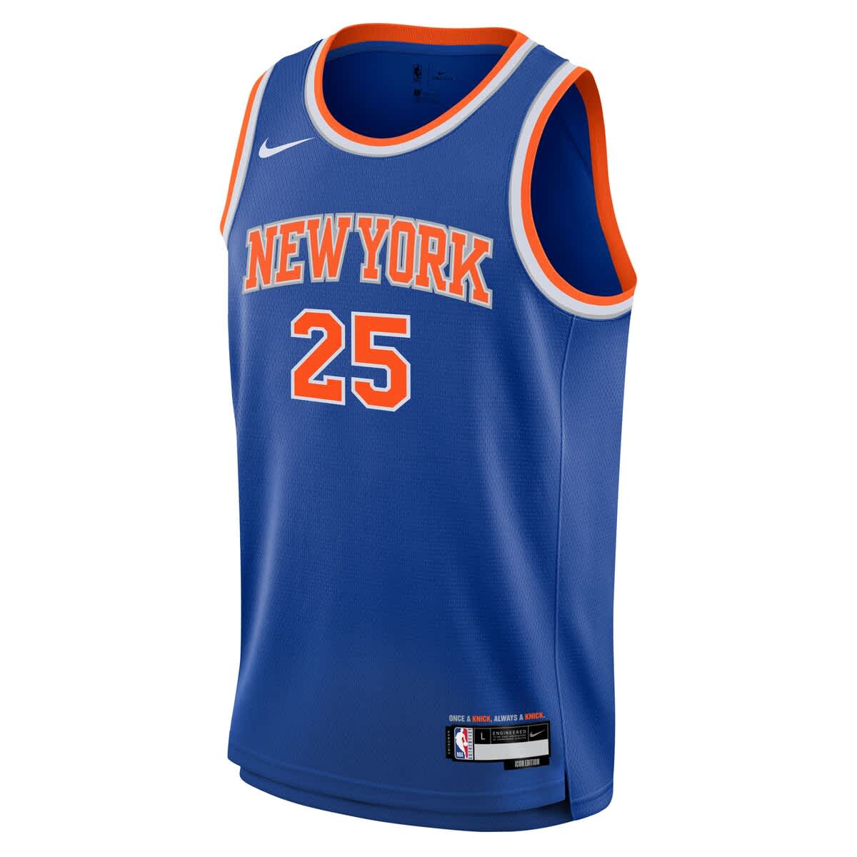 Nike Youth Nike Mikal Bridges Blue New York Knicks Swingman Jersey