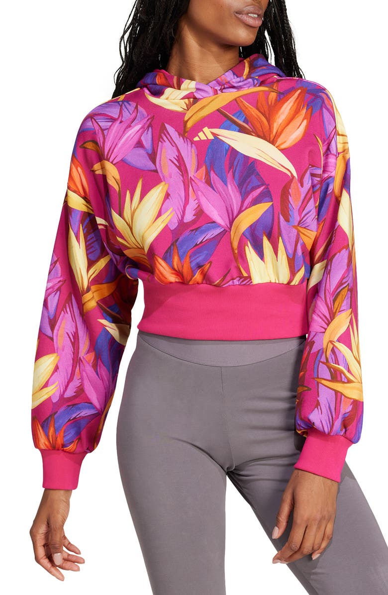 ADIDAS X FARM RIO x FARM Rio Cotton Graphic Hoodie, Alternate, color, 