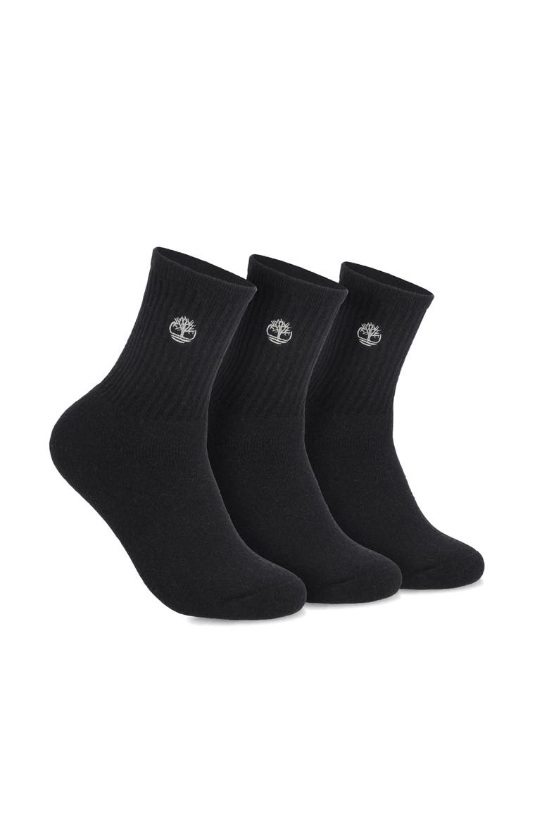 3-Pack Ultrasoft High Quarter Socks, Alternate, color, BLACK