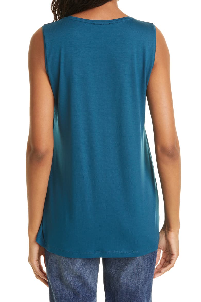 Crewneck Long Tank, Alternate, color, BLUE SPRUCE