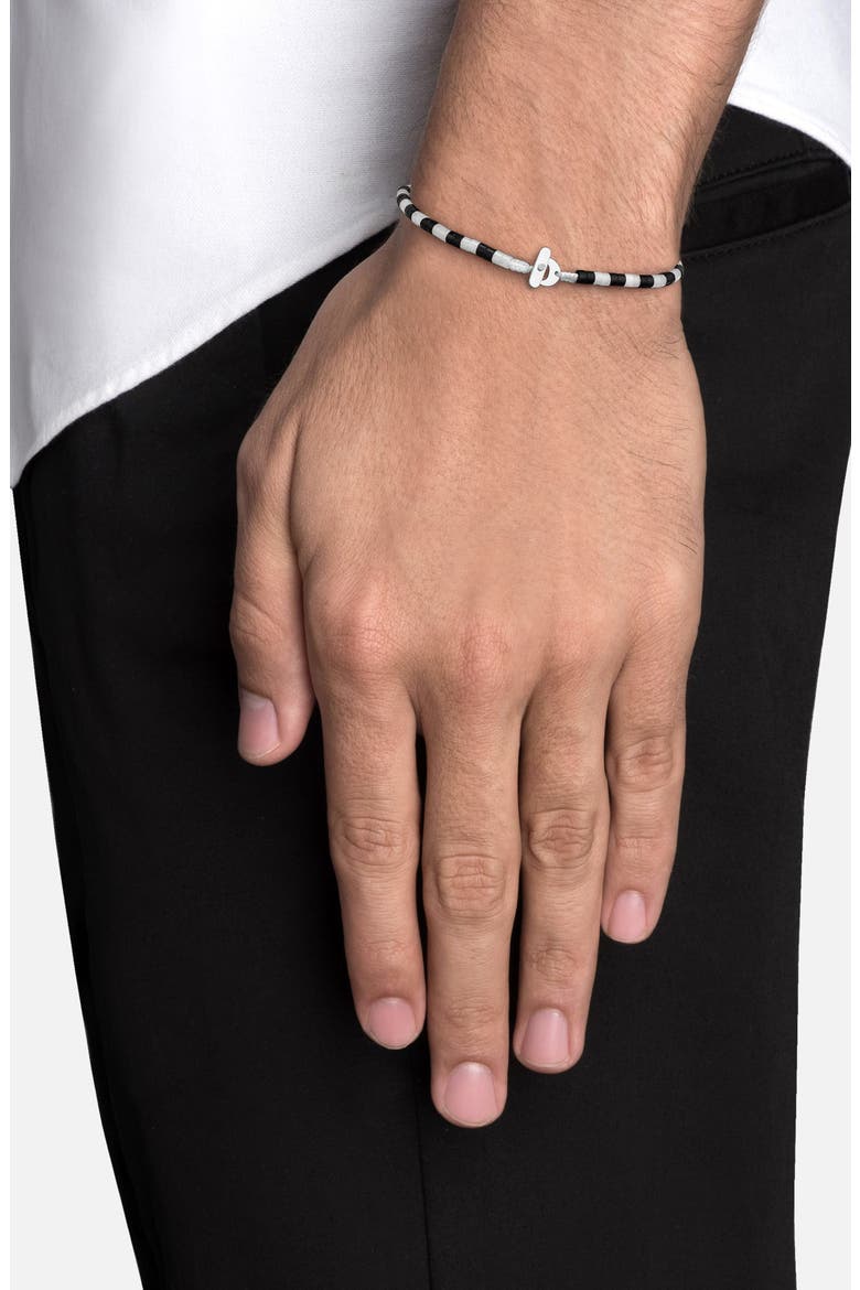 Men's Kai Onyx & Moonstone Bracelet, Alternate, color, STERLING SILVER/ ONYX