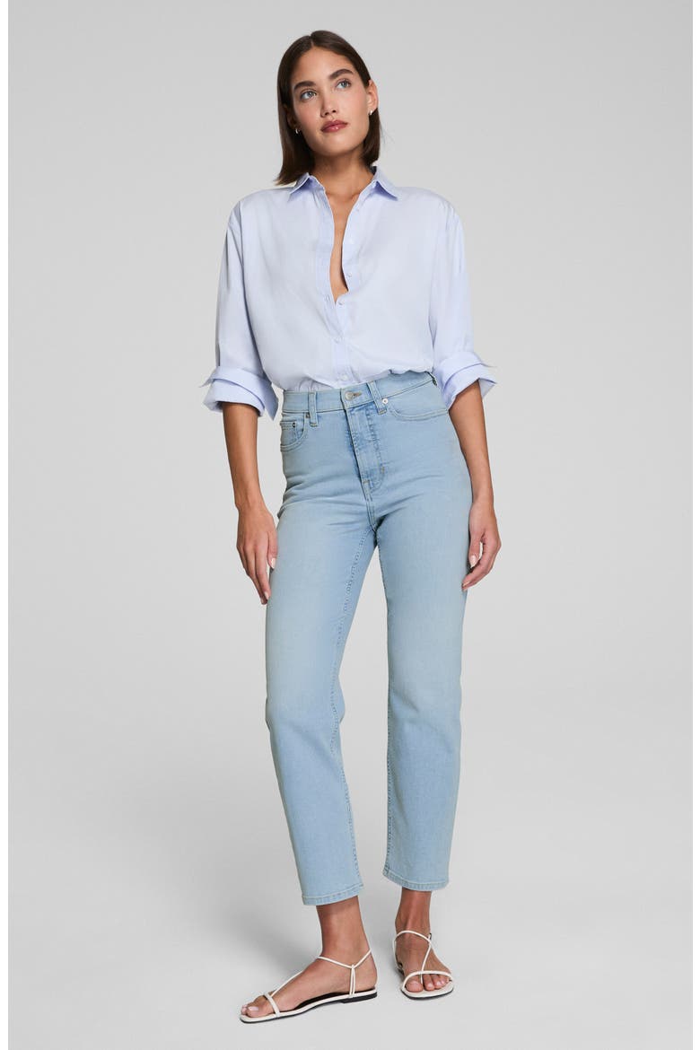 Spanxsculpt™ Redefine Slim Straight Jeans, Alternate, color, TIDAL BLUE