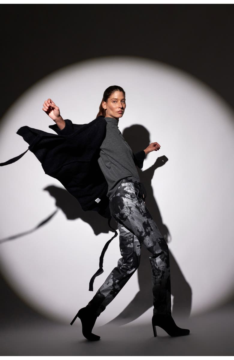 Alembika Splatter Iconic Stretch Jeans, Alternate, color, Fog