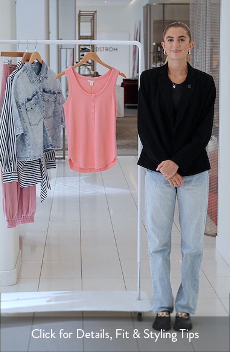 Henley Stretch Cotton Rib Tank, sales video thumbnail