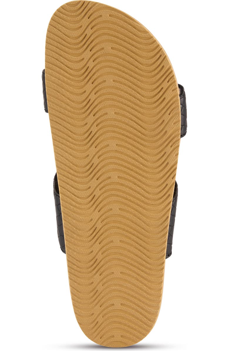 FLOOPI Double Strap Slide Sandal, Alternate, color, Black