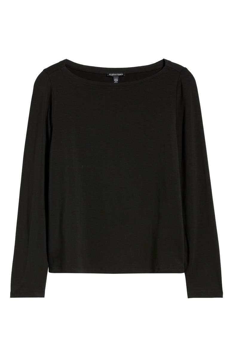 Eileen Fisher Bateau Neck Top, Main, color,