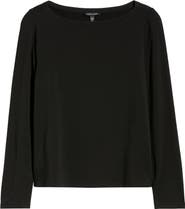 Eileen Fisher Bateau Neck Top