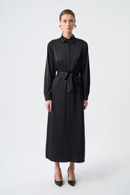 Mizalle Ellips Patterned Shirt Dress