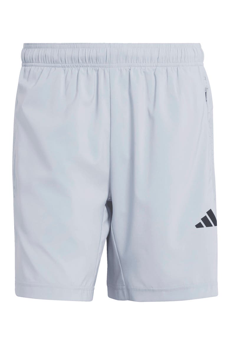Essentials Performance Shorts, Alternate, color, HALO SILVER