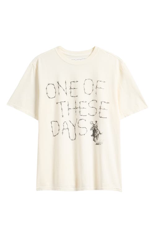 One Of These Days Barbed Graphic T-shirt In White