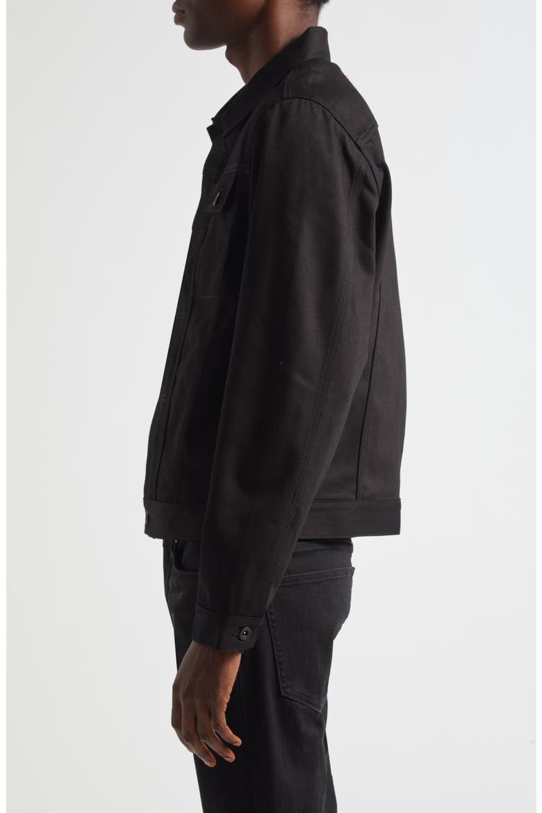 Jacob Type 3 Cotton Trucker Jacket, Alternate, color, BLACK