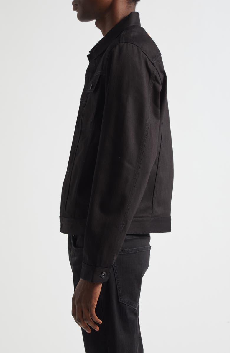 JKEEFER Jacob Type 3 Cotton Trucker Jacket, Alternate, color, Black