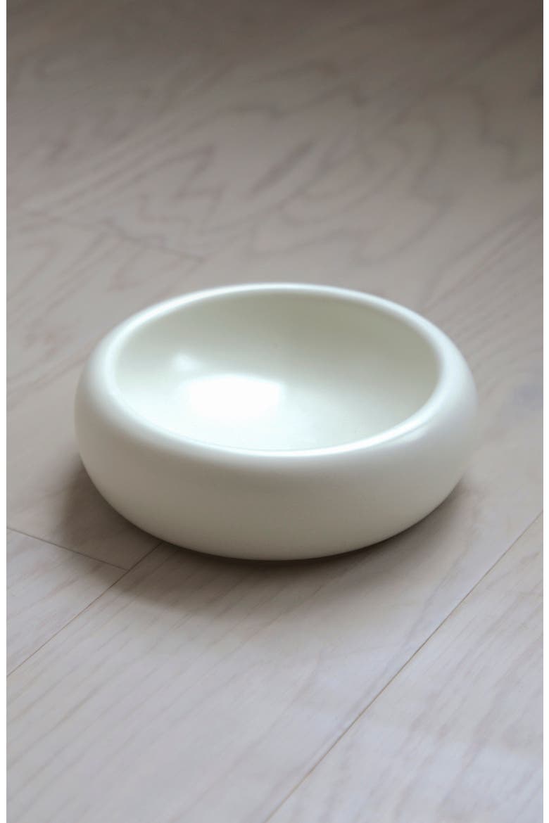 Halo Cat Bowl, Alternate, color, WHITE