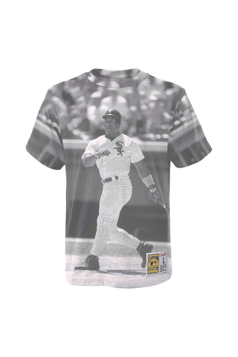 Youth Mitchell & Ness Bo Jackson White Chicago White Sox Sublimated Player T-Shirt, Alternate, color, Gray