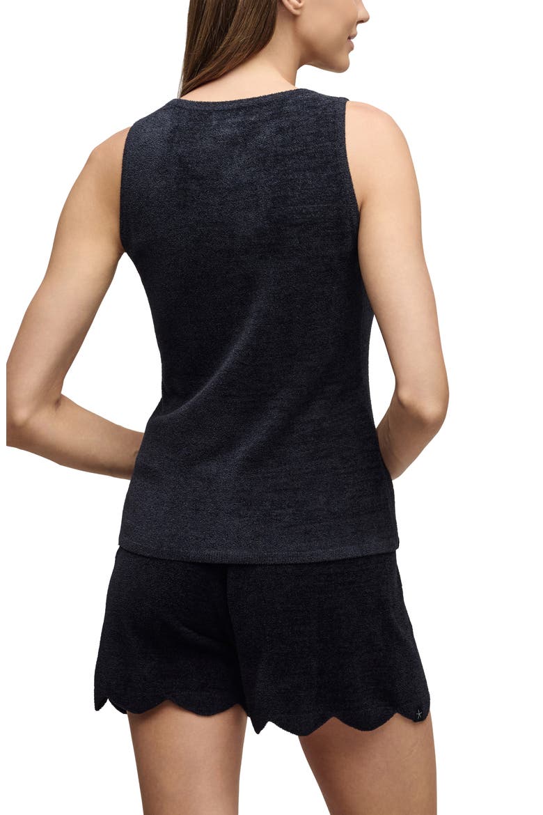 CozyChic® Ultra Lite® Scallop Tank, Alternate, color, BLACK